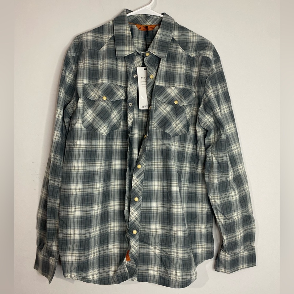 Basin + Range Men's Silver King Quick-Dry Plaid Shirt, M